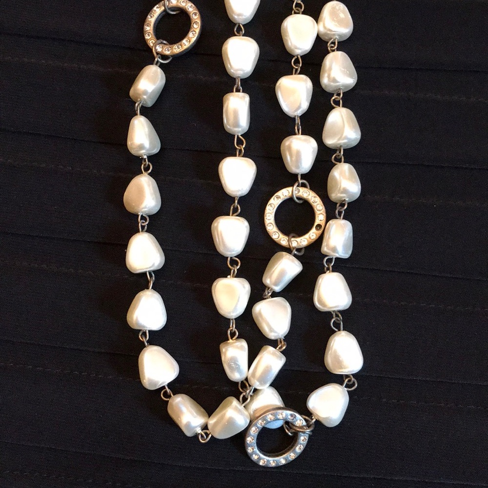 Coldwater Creek Faux Pearl Necklace